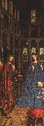 EYCK, Jan van The Annunciation sdw oil painting reproduction